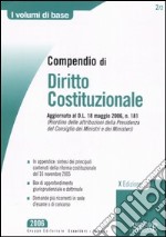 Compendio di diritto costituzionale libro