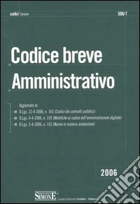 Codice breve amministrativo libro