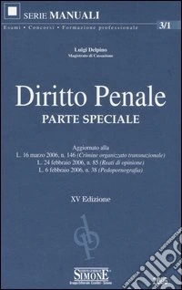 Diritto penale. Parte speciale libro
