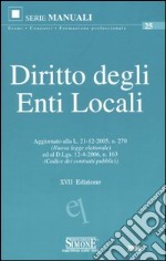 Diritto degli enti locali libro