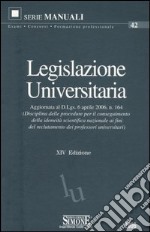 Legislazione universitaria libro