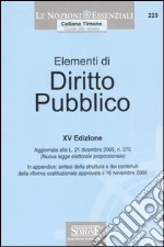 Elementi di diritto pubblico libro