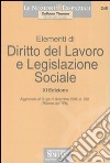 Elementi di diritto del lavoro e legislazione sociale libro