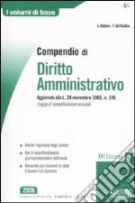 Compedio di diritto amministrativo libro