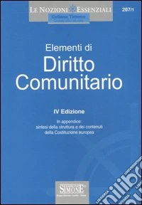 Elementi di diritto comunitario libro