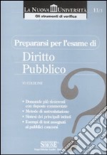 Prepararsi per l'esame di diritto pubblico libro