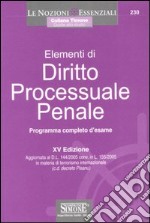 Elementi di diritto processuale penale libro