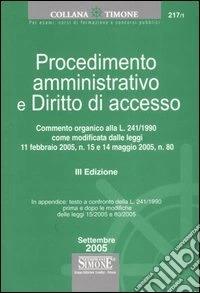 Procedimento amministrativo e diritto di accesso libro