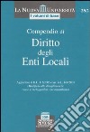 Compendio di diritto degli enti locali libro