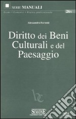 Diritto dei beni culturali e del paesaggio libro