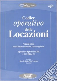 Codice operativo delle locazioni libro