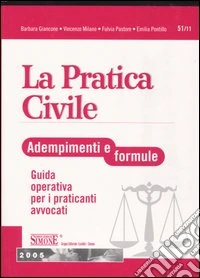 La pratica civile. Adempimenti e formule. Guida operativa per i praticanti avvocati libro