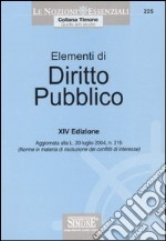 Elementi di diritto pubblico libro