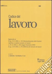 Codice del lavoro libro