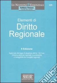 Elementi di diritto regionale libro