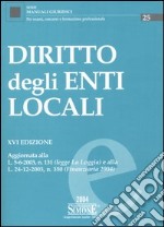 Diritto degli enti locali libro