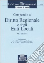 Compendio di diritto regionale e degli enti locali libro