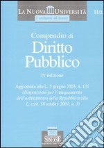 Compendio di diritto pubblico libro