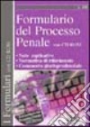 Formulario del processo penale. Con CD-ROM libro