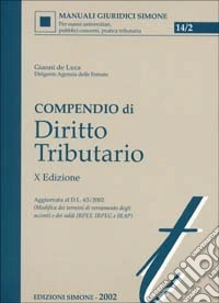 Compendio di diritto tributario libro
