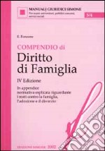 Compendio di diritto di famiglia libro