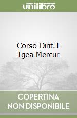 Corso Dirit.1 Igea Mercur libro