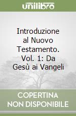 Introduzione al Nuovo Testamento. Vol. 1: Da Gesù ai Vangeli