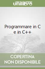 Programmare in C e in C++ libro