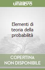 Elementi di teoria della probabilità libro
