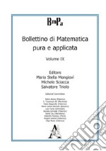 Bollettino di matematica pura e applicata. Vol. 9 libro