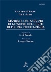 Manuale del servizio di missione del Corpo di Polizia Penitenziaria libro