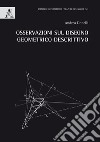 Osservazioni sul disegno geometrico descrittivo libro