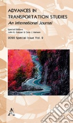 Advances in transportation studies. Special Issue (2020). Vol. 2 libro