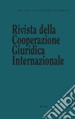 Rivista della Cooperazione Giuridica Internazionale. Quadrimestrale dell'istituto Internazionale di Studi Giuridici. Vol. 69 libro