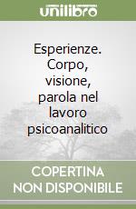 Esperienze. Corpo, visione, parola nel lavoro psicoanalitico libro