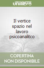 Il vertice spazio nel lavoro psicoanalitco libro