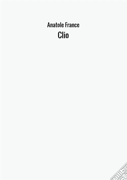 Clio. Ediz. francese