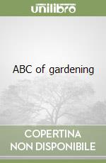 ABC of gardening libro