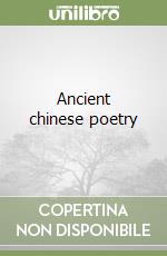 Ancient chinese poetry libro