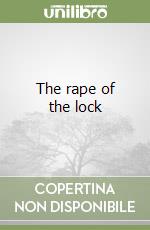 The rape of the lock libro