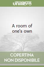 A room of one's own libro