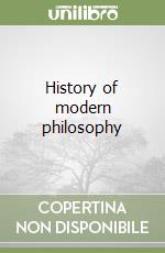 History of modern philosophy libro