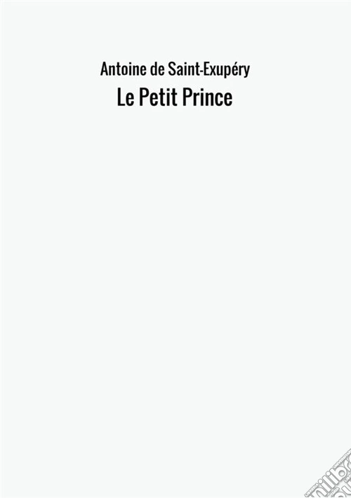 Le petit prince