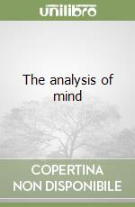 The analysis of mind