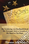 Declaration of independence, constitution, and bill of rights libro