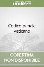 Codice penale vaticano libro