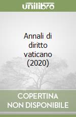 Annali di diritto vaticano (2020) libro