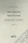 Decisiones seu sententiae. Selectae inter eas quae anno 2015 prodierunt cura eiusdem apostolici tribunalis editae. Vol. 107 libro