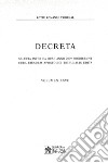 Decreta. Selecta inter ae quae anno 2009 prodierunt cura eiusdem apostolici tribunalis edita. Vol. 27 libro