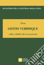 Nota gestis verbisque sulla validità dei sacramenti libro